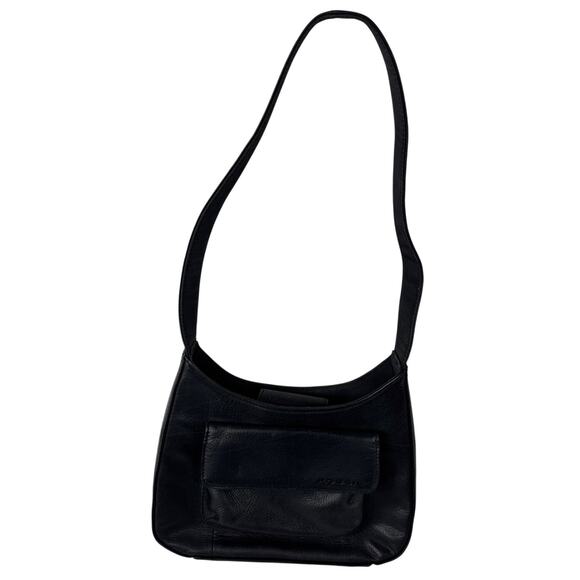 Fossil Black Leather Organizer Shoulder Bag - Picture 1 of 12